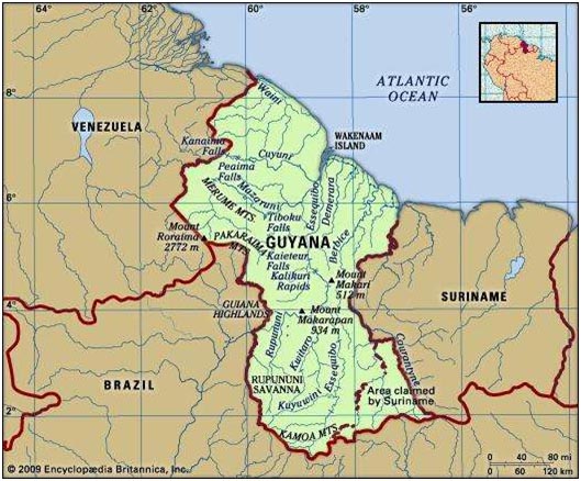 The General Map of British Guyana