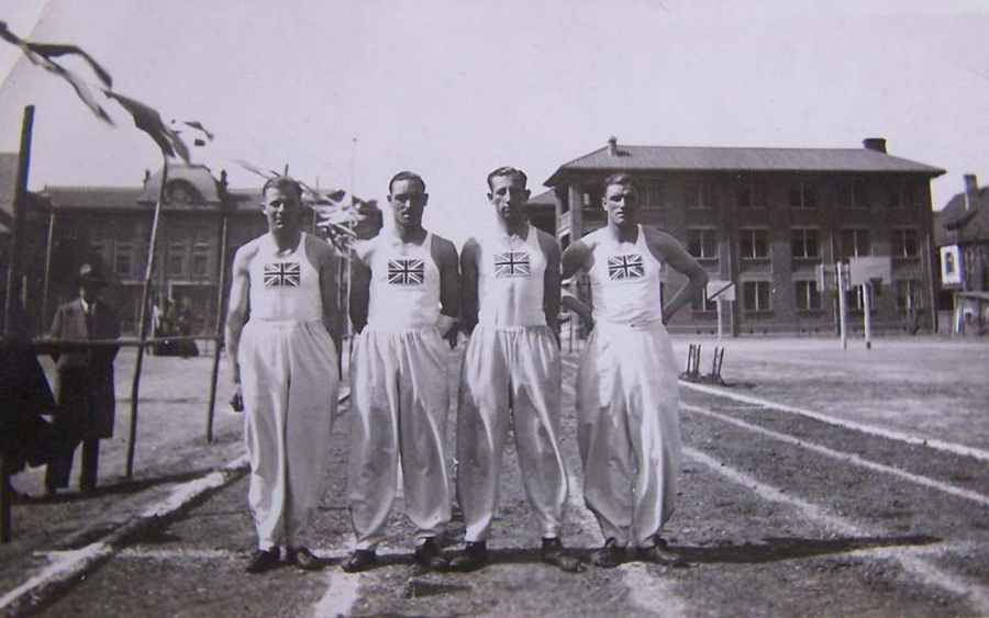 Winners of the 1 Mile Relay
Fus Williams, Cpl Joyce, L/Cpl Alfred, and L/Cpl Bridgeman