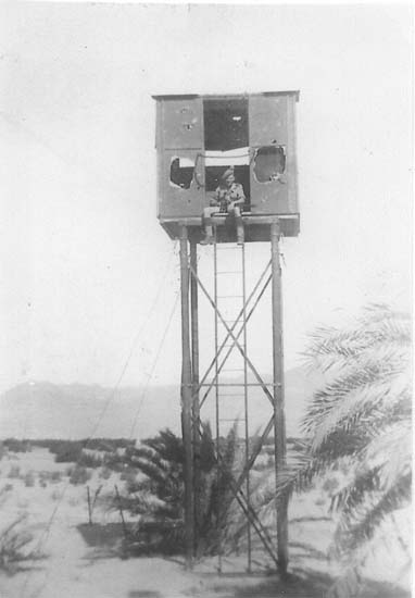 The lad at the top of the watchtower is Harry Gudgeon,on the Jordon/Israeli border.