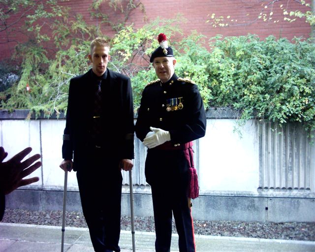 Andrew Barlow and Col. Mike Glover
