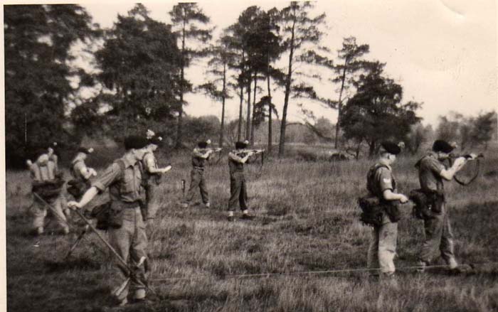 D Coy on range at Senelager, Oct 1961