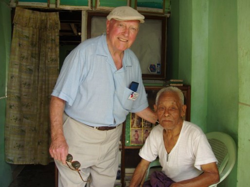 The oldest man in Rathedaung. Bill pulled a wounded Japanese soldier from underneath this very mans house in December, 1942! The house still stands to this day