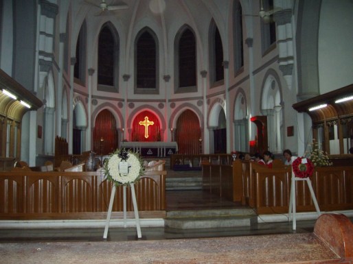 The Church Service at Rangoon Cathedral