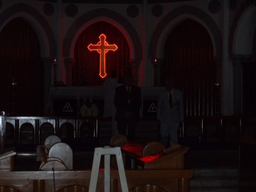 The Church Service at Rangoon Cathedral