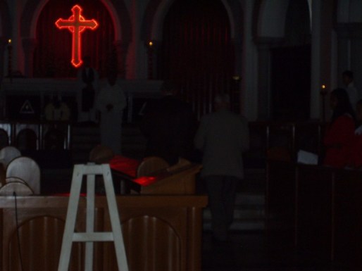 The Church Service at Rangoon Cathedral