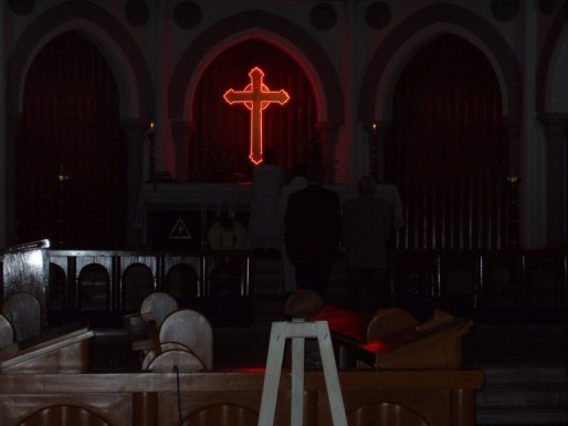 The Church Service at Rangoon Cathedral