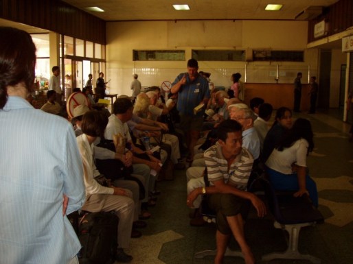 Waiting for the flight to Sittwe (Akyab)