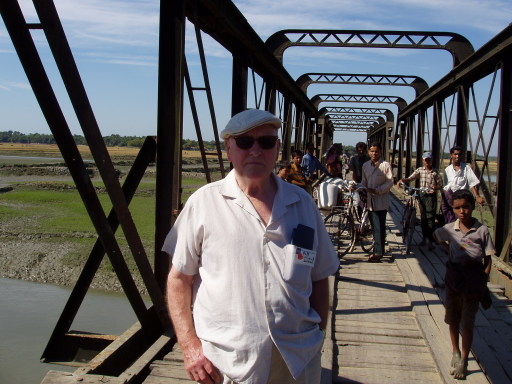 Girder bridge near Maungdaw. Scene of aerial attacks by Blenheims of the RAF