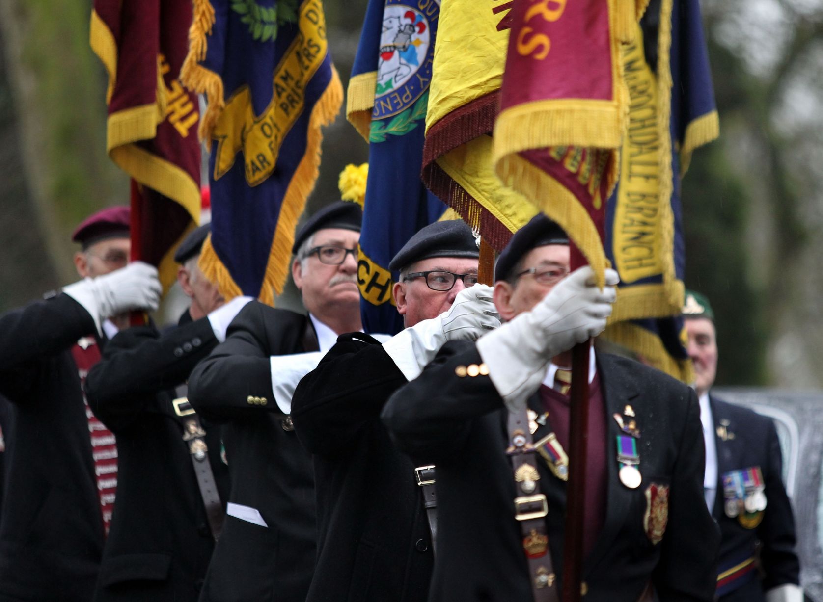 Funeral photos courtesy of the Manchester Evening News