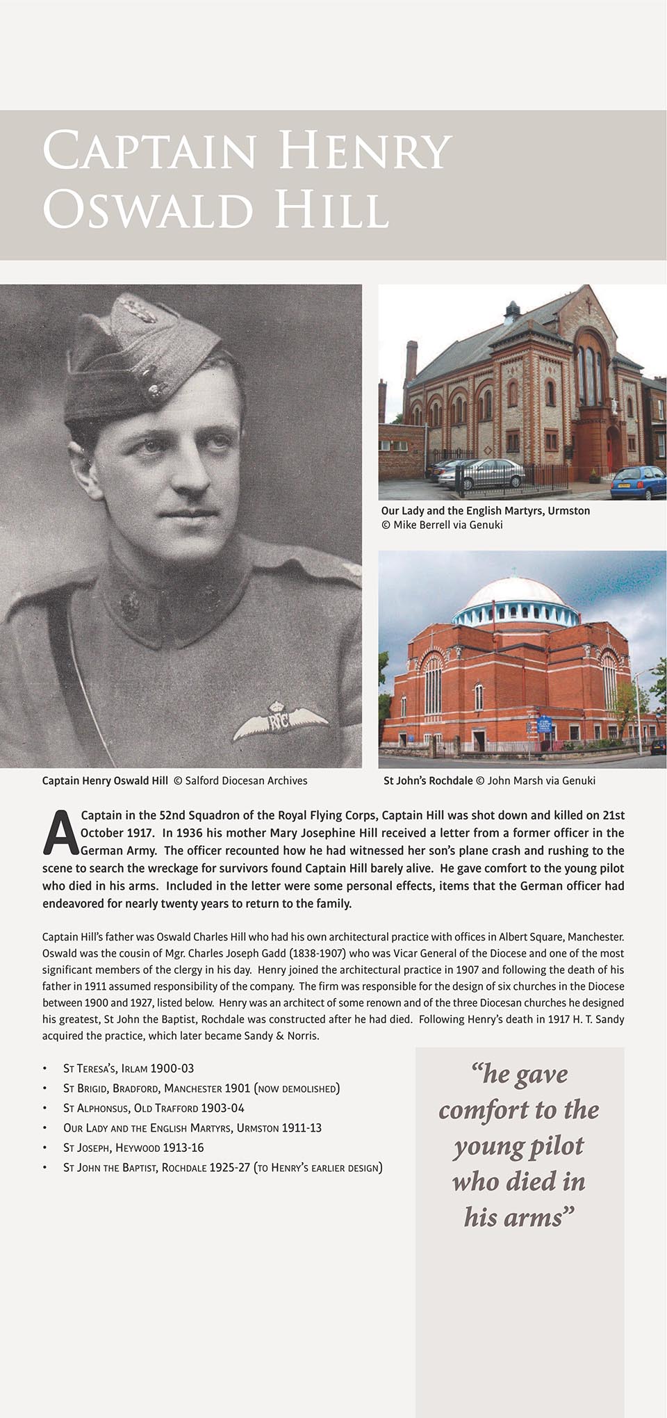 page 8 of the ww1 salford cathederal exhibition
