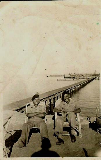 Myself and Roy Davies at lido Fayed.